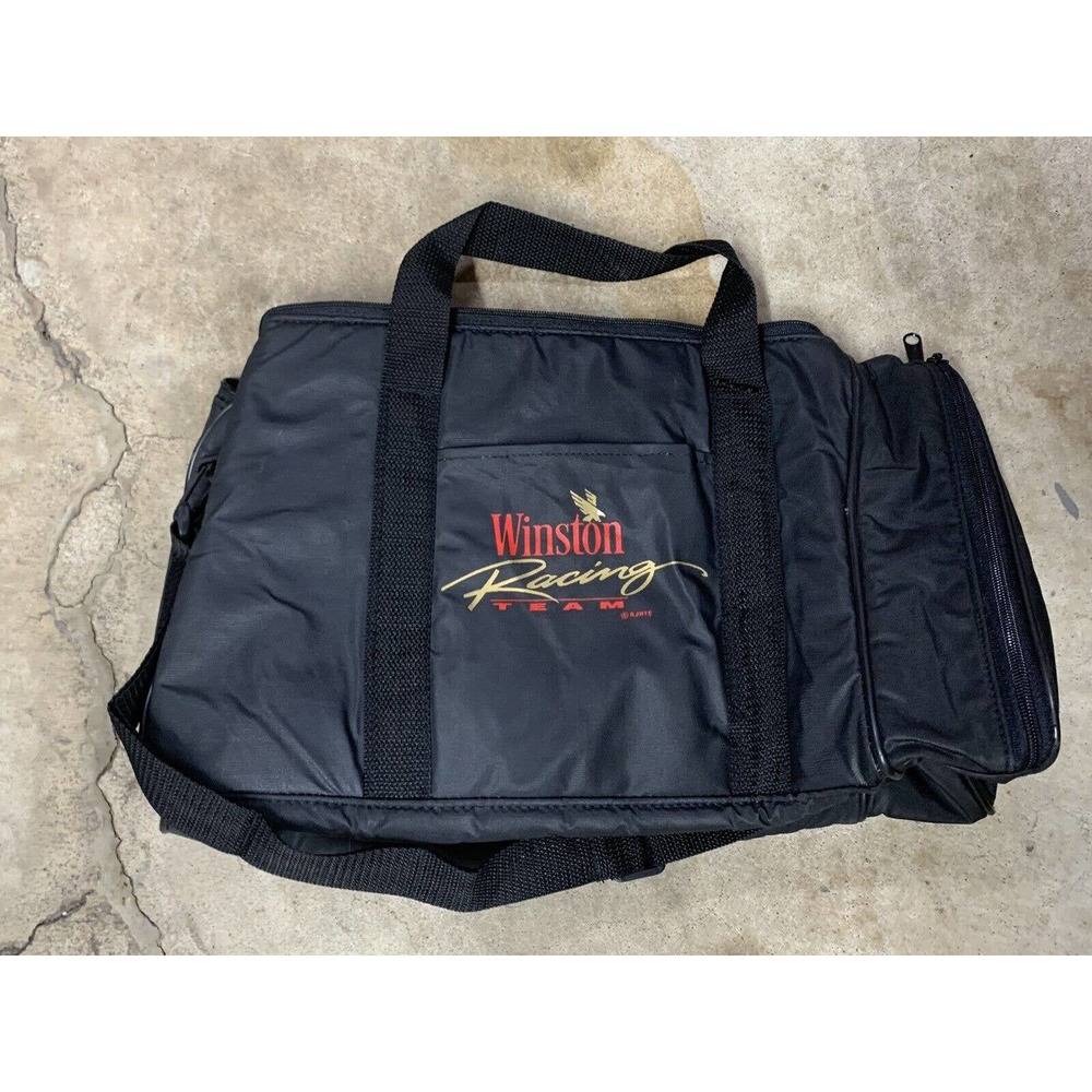 Vintage 90s Winston Racing Team Duffel Gym Travel Bag NASCAR FREE SHIP